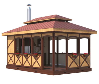 Павильон-беседка с кухней