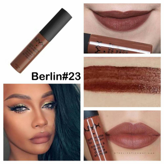 Стойкая жидкая матовая помада NYX Soft Matte Lip Cream 23 Berlin (Берлин)