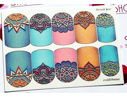 3D Слайдер-дизайн - 58  - Цветные узоры, мехенди