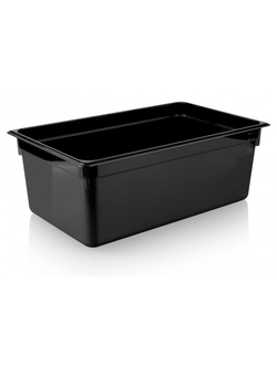 Гастроёмкость 1/1-200, поликарбонат, чёрная