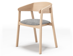 Полукресло Кава, Размер 600х490х760 сиденье 480 мм, тон массива и обивка на выбор