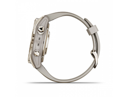 Умные часы Garmin Fenix 7S PRO Sapphire Solar золотистый корпус со светло-песочным ремешком