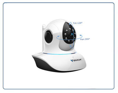 VStarcam. Видеоняня моторизированная WiFi/LAN видеокамера с DVR, HD (Я-диск)