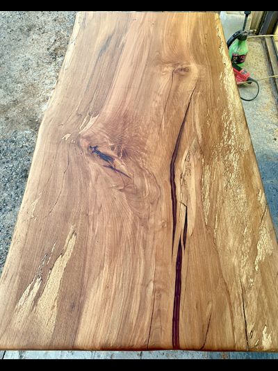 стол из слэба бука