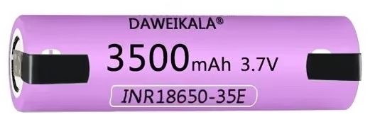 Аккумулятор литий-ионный (Li-Ion) Daweikala 18650 35E, тип18650, ёмкость 3500 мАч для автономных вид