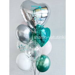 Набор "Большое серебряное сердце"