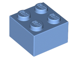 Brick 2 x 2, Medium Blue (3003 / 4162705 / 4201235 / 4205047)