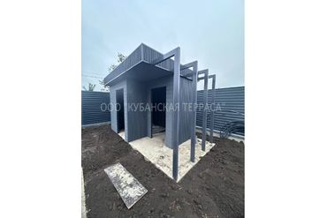 Хозяйственный блок из ДПК