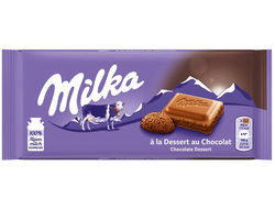 Шоколад Milka Dessert Au Chocolat 100гр (20 шт)