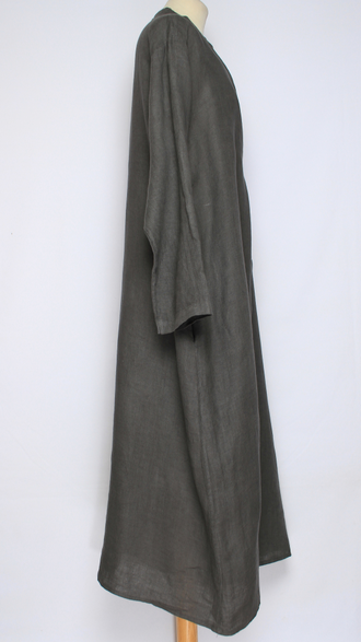 ПЛАТЬЕ БОХО ЛЬНЯНОЕ "МЫСИК" кофе, графит, шоколад, лаванда до р.56