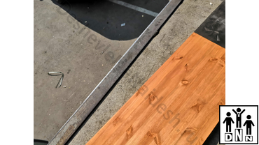 Помост для становой тяги со шпильками морёный