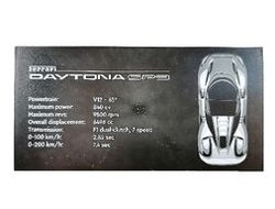 Tile 8 x 16 with Bottom Tubes with Ferrari Daytona SP3 Pattern, Black (90498pb35 / 6346659)