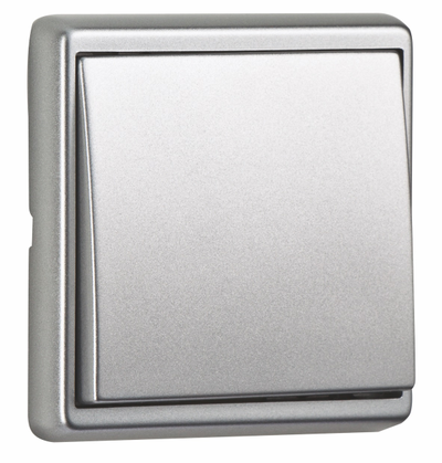 Рамка Apolo 5000, 1 пост, серебро - Efapel 50910 TPR