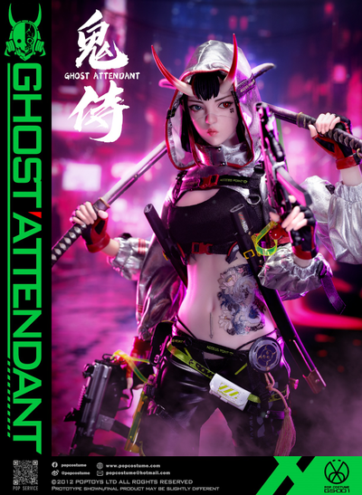 ПРЕДЗАКАЗ - Девушка-киборг - Коллекционная ФИГУРКА 1/6 scale Ghost Attendant (GS-001) - POP COSTUME  ?ЦЕНА: 26900 РУБ.?