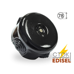 распаячная коробка черная 78х43