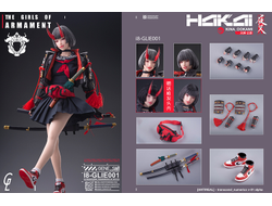 Девочка-они Кина (в черном) - Коллекционная фигурка 1/6 SCALE The Girls of Armament Kina OOKAMI (I8-GLIE001) - i8toys x Gharliera
