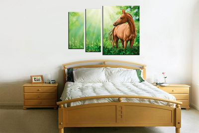 Модульная картина "Дикая лошадь"