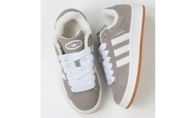Зимние кроссовки Adidas Campus 00s Grey With Fur