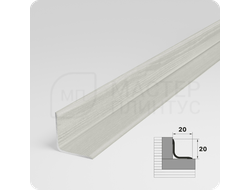 Алюминиевый внутренний уголок Лука УВО 18-27.2700.052 Ель дымчатая