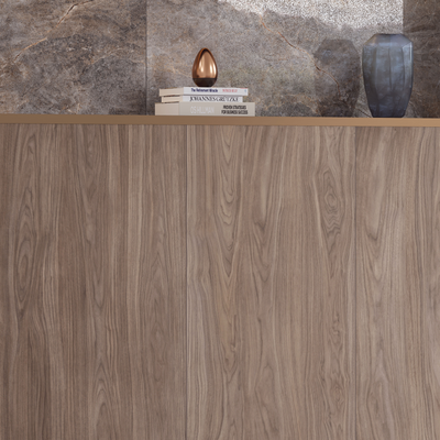 Wood-X, 20х120 см, керамогранит, Орех Тауп Матовый R10A Ректификат (9 мм), K949584R