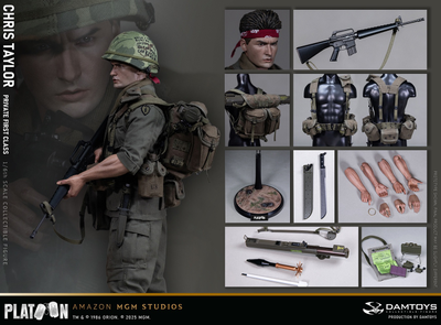 ПРЕДЗАКАЗ - Рядовой Крис Тейлор ("Взвод", Platoon) - Коллекционная ФИГУРКА 1/6 scale Platoon Chris Taylor (DMS046) - DAMTOYS ?ЦЕНА: 31700 РУБ.?