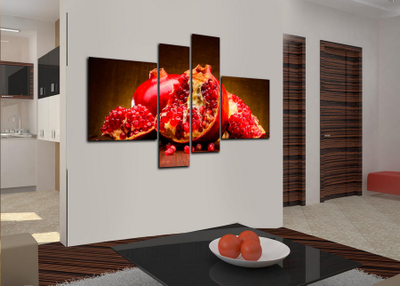 Модульная картина "Сочный гранат"