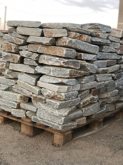 Сланец Серебряный Дождь галтованный, 30-40 мм