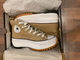 Кеды Converse Run Star Hike Platform Seasonal Color бежевые высокие на платформе как выглядят вживую