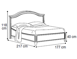 Кровать "Gendarme" 160х200 см