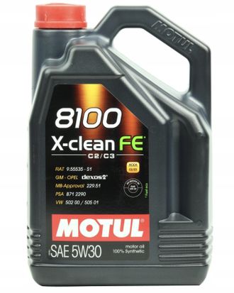 Motul 8100 X-clean EFE 5W30 масло моторное синт 5л по цене 4л