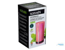 SATOSHI Подставка для ножей с разделителями, круглая, прозрачная 838-013