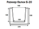 Балка Б-20 Модерн 2м