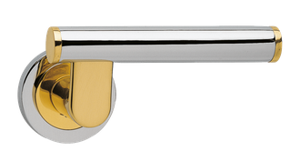 Дверные ручки Morelli Luxury TELESCOPE COT Цвет - Полированный хром/золото