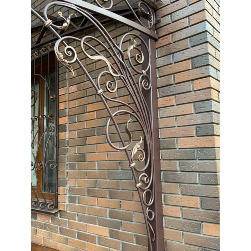 Кованый козырек