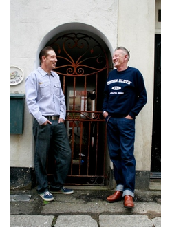 Рубашка Prison Blues® HICKORY WORK SHIRT [Пуговицы/Длинный рукав]