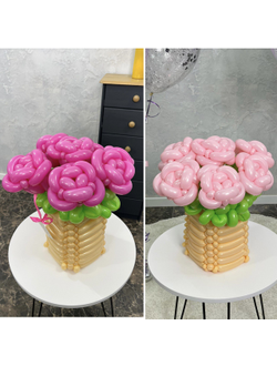 Корзинка с розочками