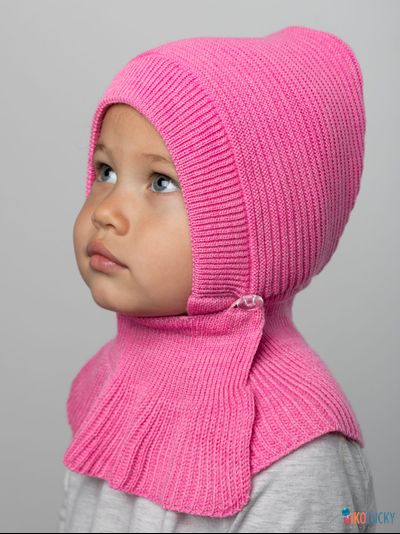 Шапка-шлем 24201-01 х/б подклад, ярко-розовый 46-48