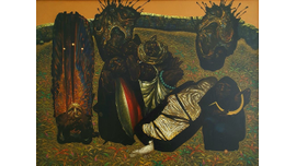 Михуля-Морозов А. Воскресенье 1989-90 гг. Холст, масло 75Х100 (1079) - продано