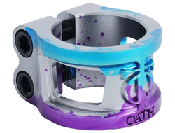 Купить зажим OATH CAGE V2 (BLUE/PURPLE/TITANIUM) для трюковых самокатов в Иркутске