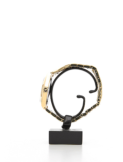 Часы Майкл Корс с красным циферблатом золотые