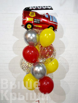 Сет "Пожарная машина" (16 шариков)