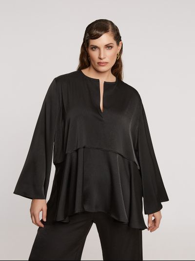 Юбка плиссе для полных в бутике модной одежды большого размера в центре СПб