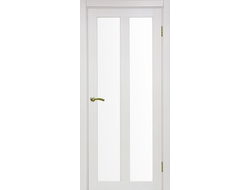 Межкомнатная дверь "Турин-521.22" ясень перламутровый (стекло сатинато)
