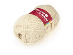 Пряжа  Деревенька из Троицка Состав пряжи: 100% шерсть Длина нити (м): 170 Вес мотка (г): 100  цвет суровый