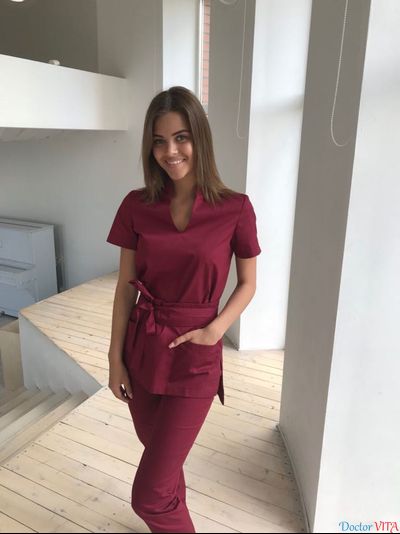 БЛУЗА DOCLIKE DL418 Бордо