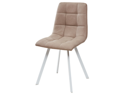 Стул CHILLI SQUARE RU-09 серо-бежевый винтаж, PU/ белый каркас М-City