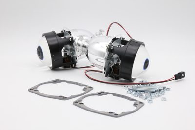 Комплект Mini H1 G6 2.5 дюйма с рамками для замены галогенных линз автомобилей ВАЗ 2110, ВАЗ 2111, ВАЗ 2112 (1997 - 2007. в.)