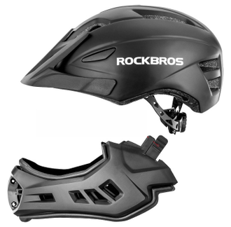 Шлем RockBros WT-018, Full Face, разм. 48-58 см, черн.