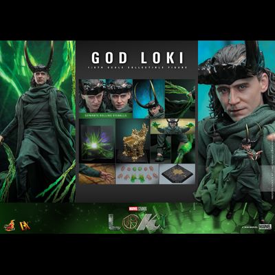 Бог времени Локи (Том Хиддлстон, "Локи") - Коллекционная фигурка 1/6 God Loki (DX40) - Hot Toys