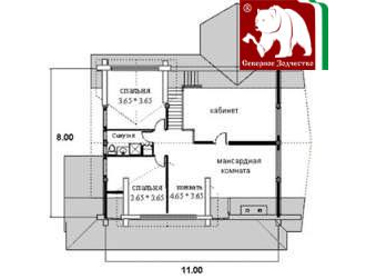 Проект 3-09, 184 кв.м., 8*11